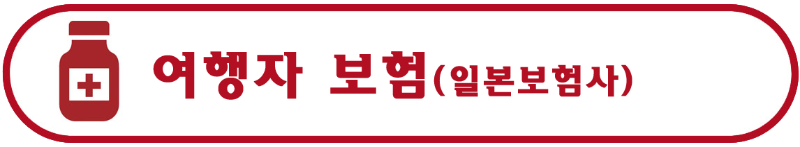 여행자 보험(일본회사)